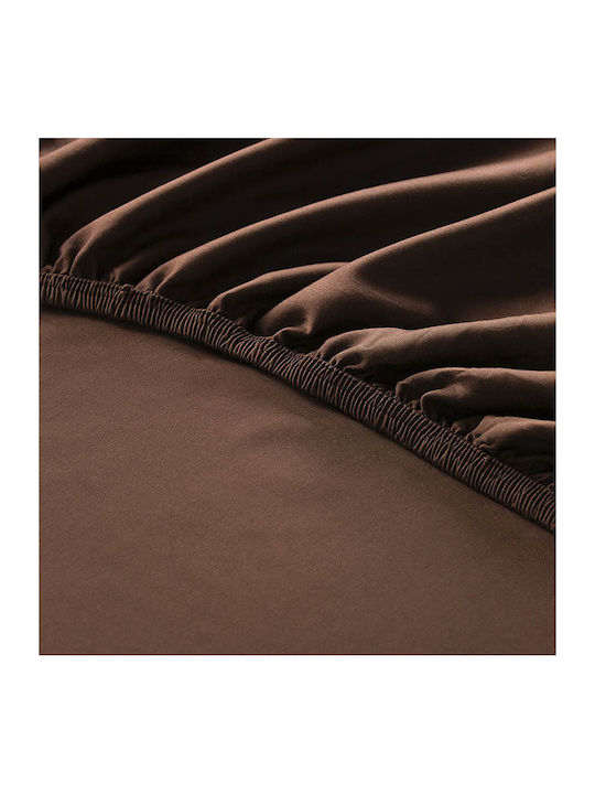 Hauz Sheet Super-Double with Elastic 160x200+40cm. Brown