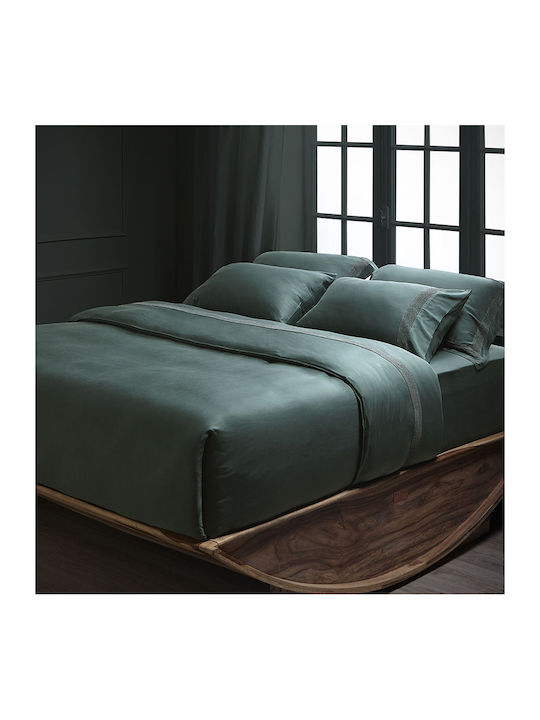Hauz Sheet King Size with Elastic 200x200+40cm. Green