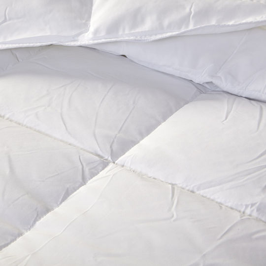 Aigaion Single Quilt with Microfiber Filling 160x240cm White