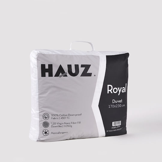 Hauz Пухено Единично с Пълнеж Microfiber 170x230бр Бял