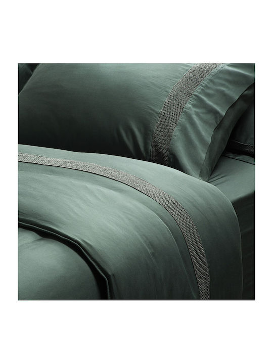Hauz Duvet Cover Set Queen with 2 Pillowcases 230x250 Green