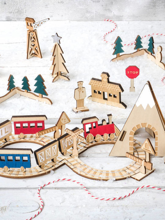 Meri Meri Adventskalender Eisenbahn Zug Selbstgemacht Holz