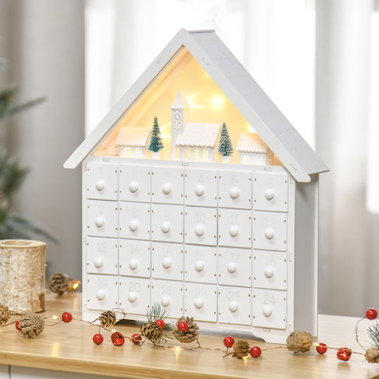 HomCom Adventskalender Holz