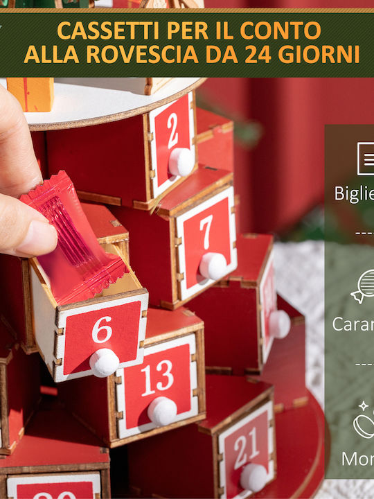 HomCom Advent Calendar DIY Χάρτινο