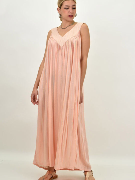 Potre Women's Maxi Caftan Beachwear Pink