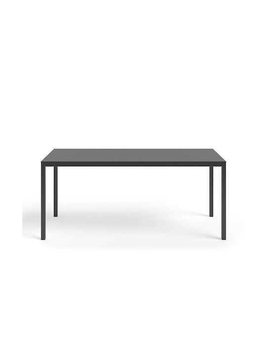 Masă Metalică Pentru Exterior Hiba Neagră 175x85x74 cm