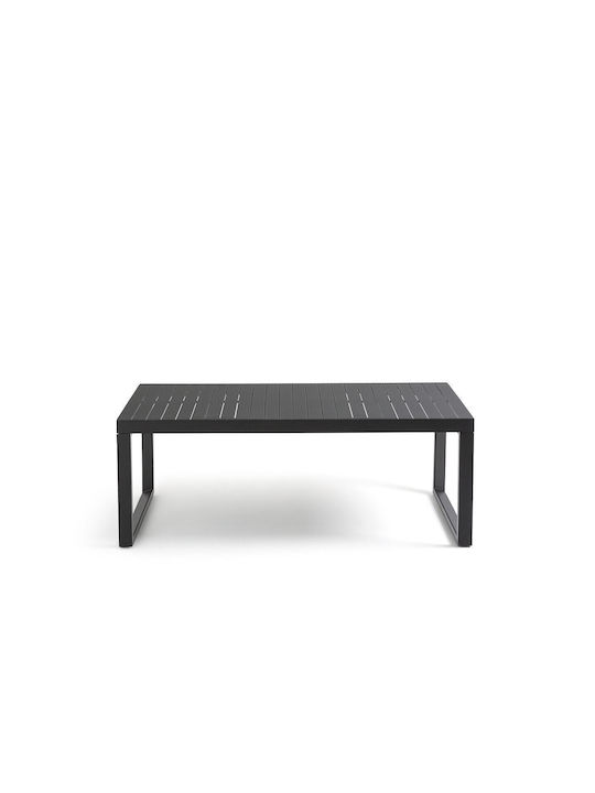 Маса Алуминиево Разтегателена Черен 200x92x75бр