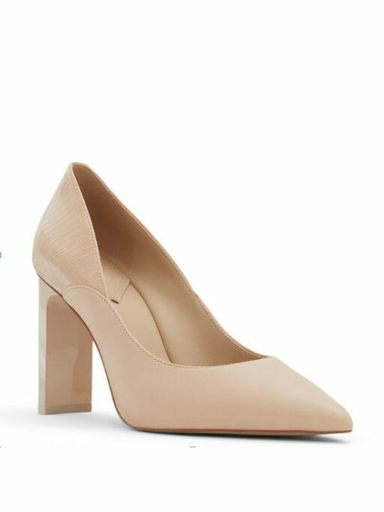 Aldo Pointed Toe Beige Heels