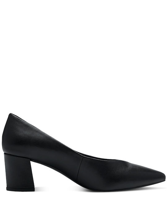 Marco Tozzi Anatomic Synthetic Leather Pointed Toe Black Heels
