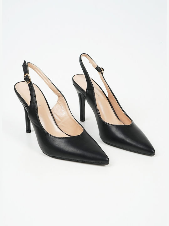 Piazza Shoes Pointed Toe Black Heels