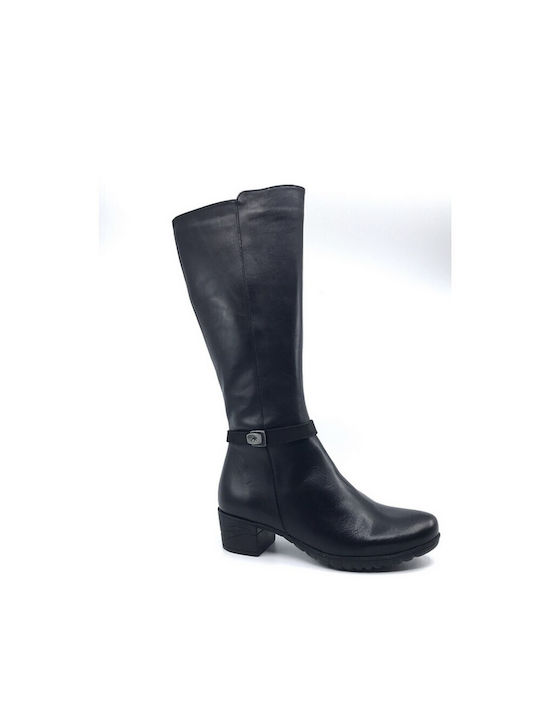 Fluchos Leather Women's Boots Sugar Black