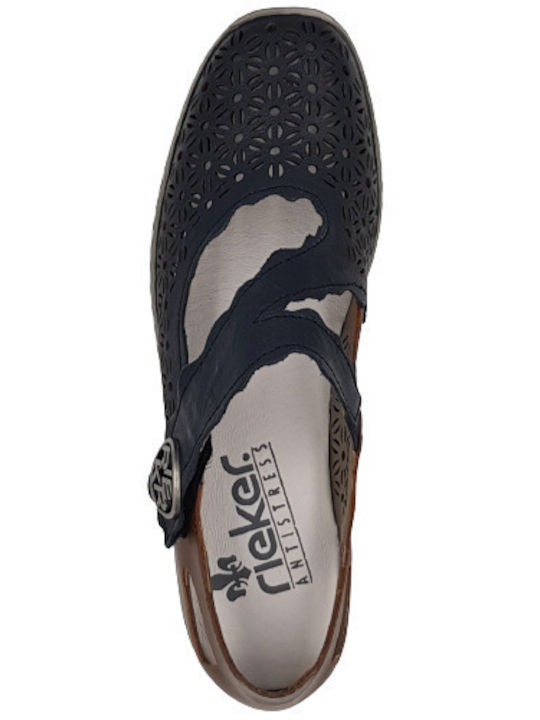 Anatomic Leather Ballerinas Blue