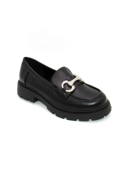 Plato Women's Loafers in Black Color