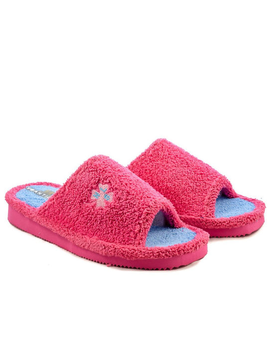 Yfantidis Terry Women's Slippers Fuchsia