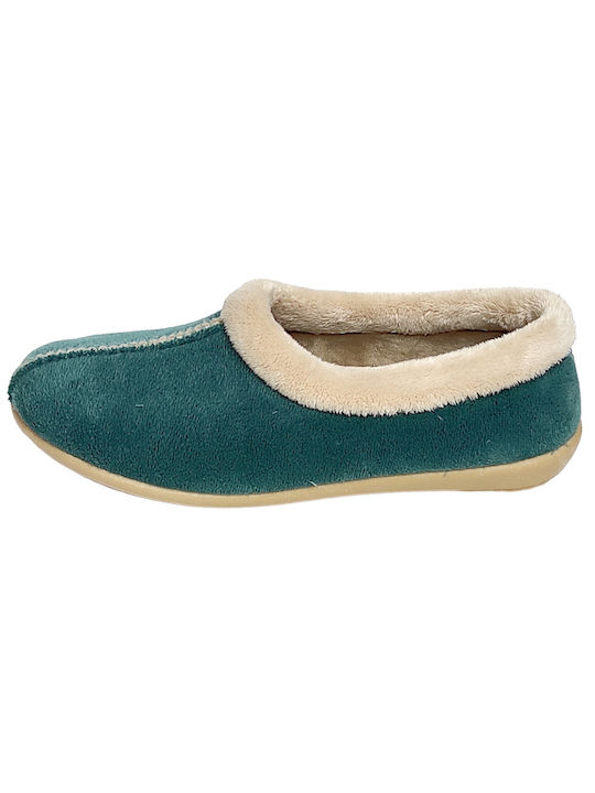 Yfantidis Closed-Toe Women's Slippers Green