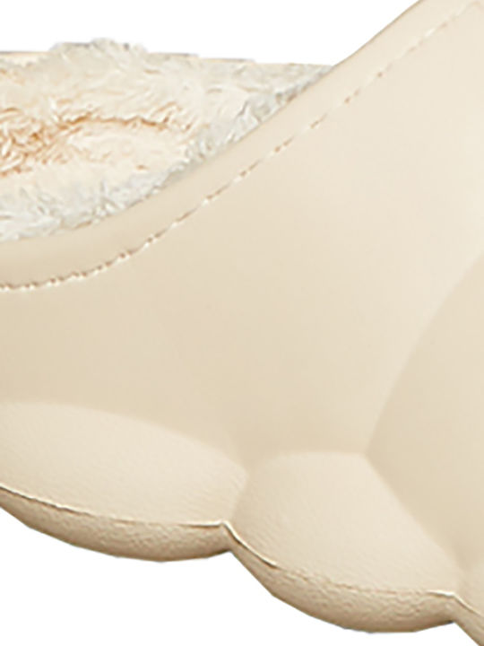 Winter Damen Hausschuhe Beige