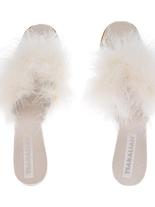 Brautschuhe Damen Hausschuhe Beige