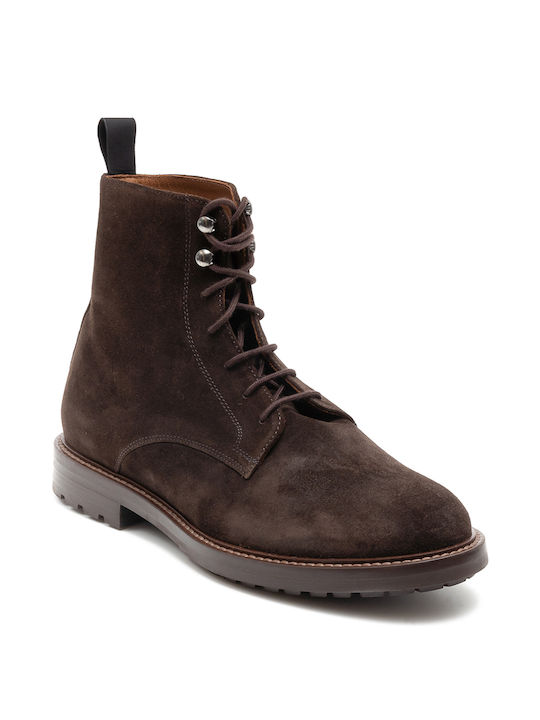 Frau Men's Suede Boots Tabac Brown