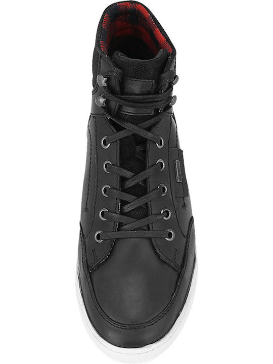 Leder Schwarz Herrenstiefel