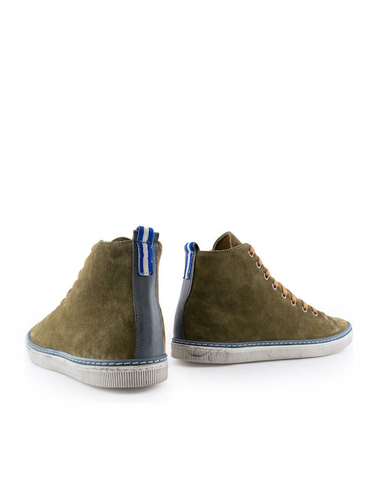 Leder Khaki Herrenstiefel