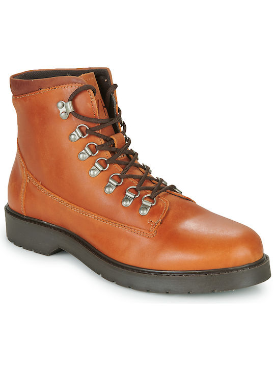 Selected Men's Leather Boots Brown