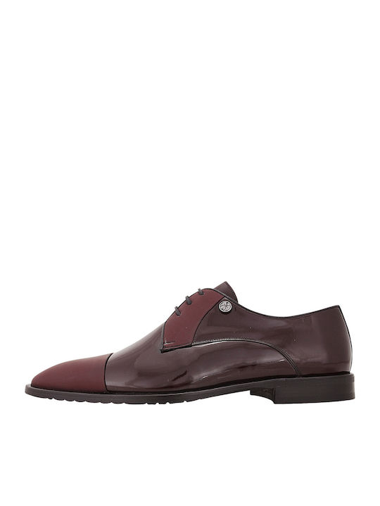 GK Uomo Men's Patent Leather Dress Shoes Burgundy GK Uomo Men's Patent Leather Dress Shoes Burgundy