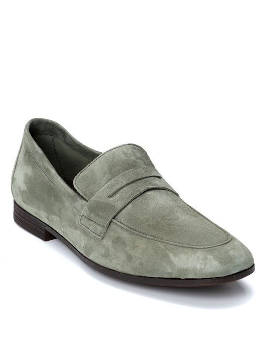 Frau Men's Suede Loafers Green