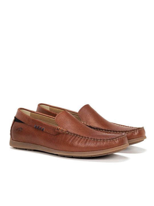 Fluchos Men's Leather Moccasins Tabac Brown