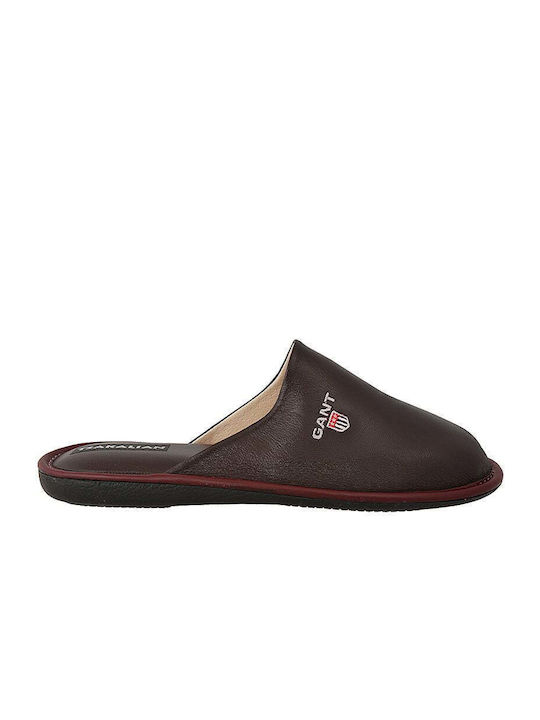 Papuci bărbați iarna Burgundy