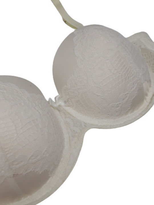 Miss Rosy Balconette Balconette Bra with Light Padding Underwire Beige