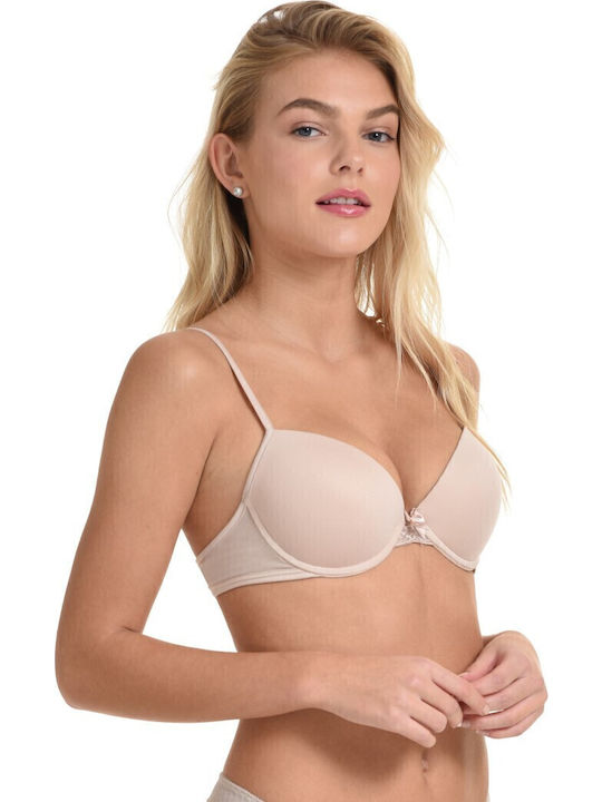 Push Up Bra Underwire Beige
