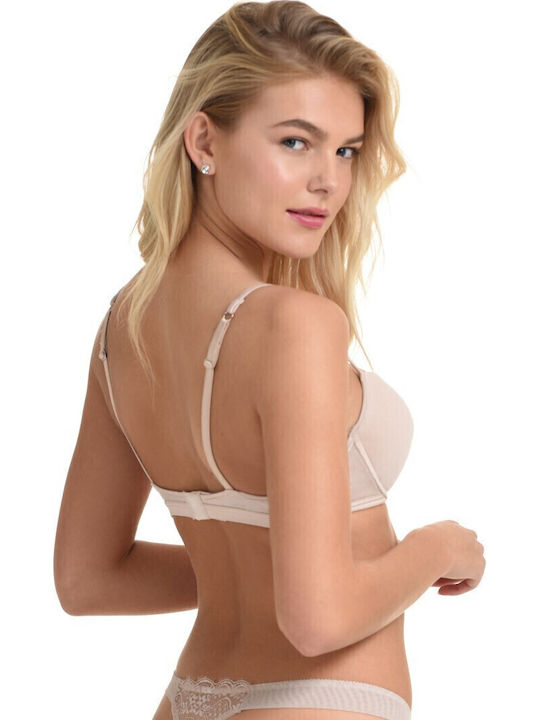 Push Up Bra Underwire Beige