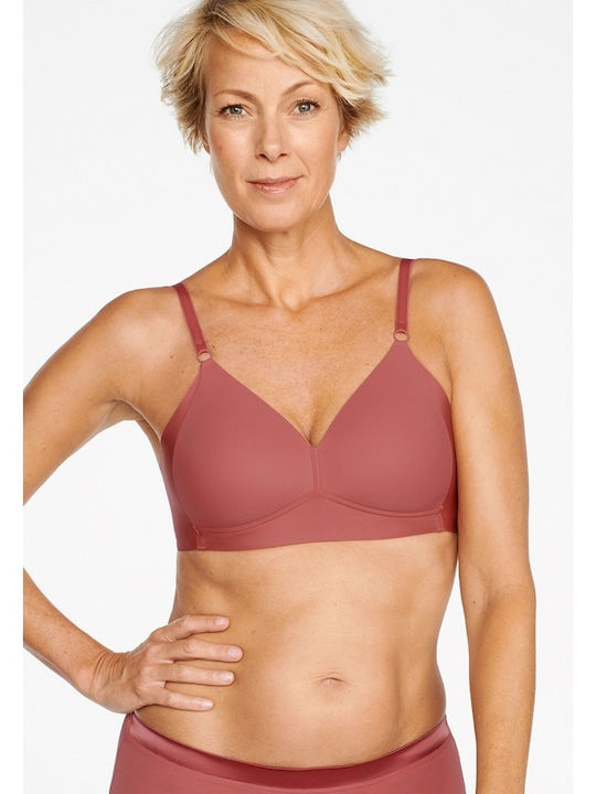 Triangle Triangle Bra with Light Padding without Underwire Pink