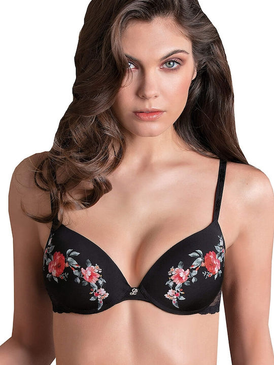 Leilieve Negru Sutien Push Up cu Baloane