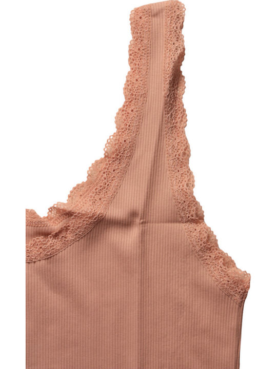 Cu Bretele Bumbac Roz Tricou pentru femei