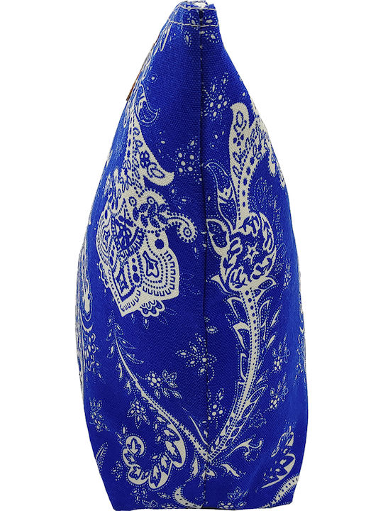 Aria Beach Bag Made of Canvas Blue