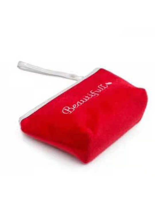 Toiletry Bag in Red color 15cm