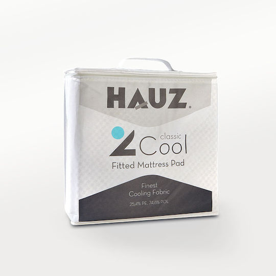 Hauz Protective Cover Single with Skirt White 100x200cm