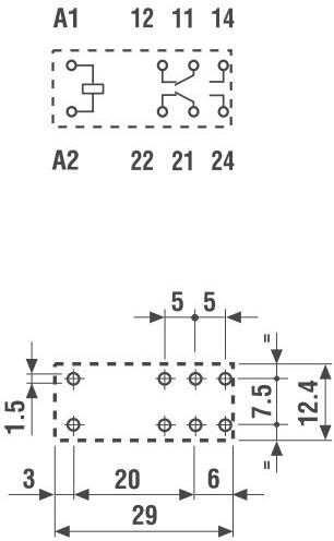 Finder Ρελέ 48V 8A 1τμχ 40.52.9.048.0000