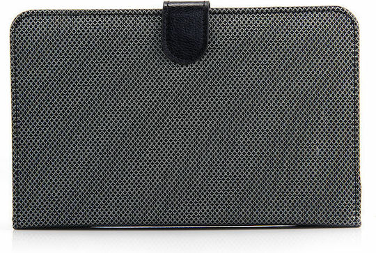 Clever Flip Cover Cu Tastatură În Engleză SUA Neagră Universal 7"