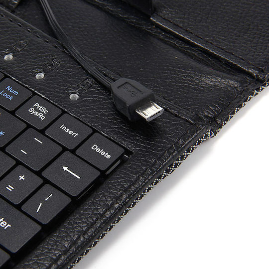 Clever Flip Cover with Keyboard in English US Black (Universal 8")