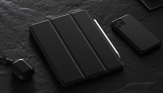 Nomad Folio Flip Cover Piele Neagră (iPad Air 2020/2022)