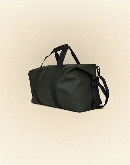 Rains Hilo Weekend Bag W3 Sack Voyage 37l Khaki from Artificial Leather L52xW26xH27cm