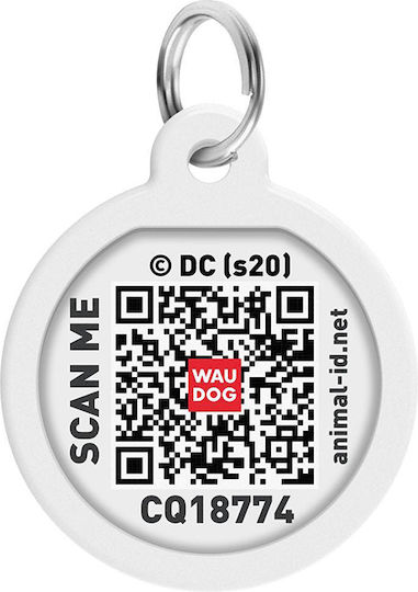 Ταυτότητα Σκύλου Κυκλική Smart ID Μεταλλική 2.5x2.5cm