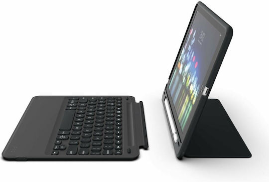 Zagg Slim Flip Cover με Πληκτρολόγιο στα Αγγλικά US Μαύρη (iPad Pro 2020 12.9")