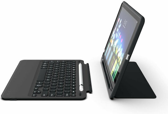 Zagg Slim Flip Cover με Πληκτρολόγιο στα Αγγλικά US Μαύρη (iPad Pro 2020 12.9")