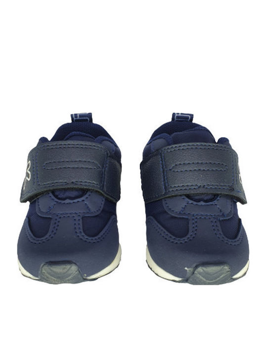 Παιδικά Sneakers Ανατομικά με Σκρατς Navy Μπλε