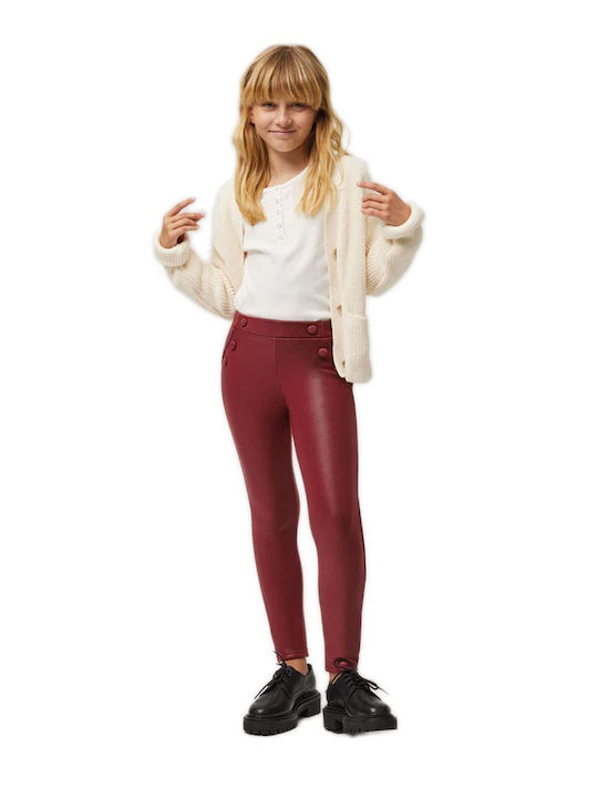 Kids Legging Long Burgundy