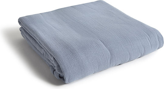 Aigaion Muslin Blanket Double 240x280cm Blue