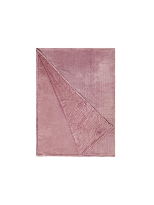 Butlers Lazy Days Κουβέρτα Fleece Μονή 150x200εκ. Ροζ